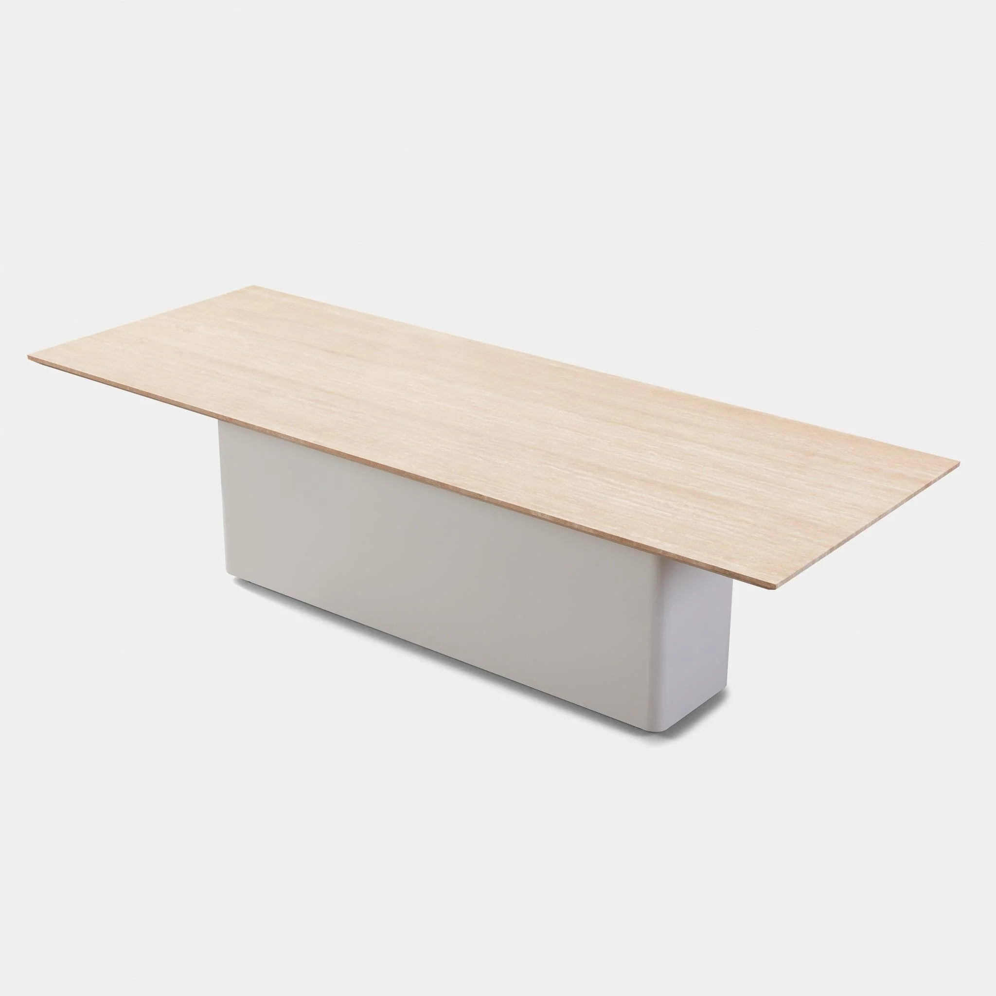 Santorini Outdoor Stone Rectangle Dining Table 108" - Image 13