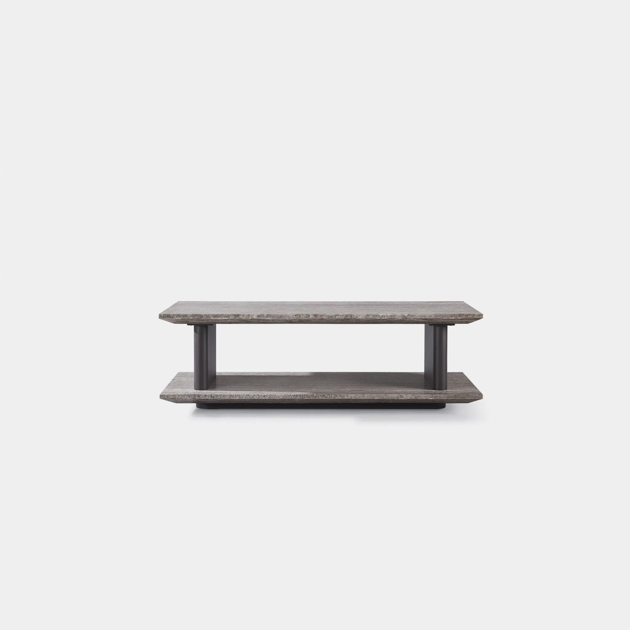 Santorini Outdoor Stone Rectangle Side Table - Image 3