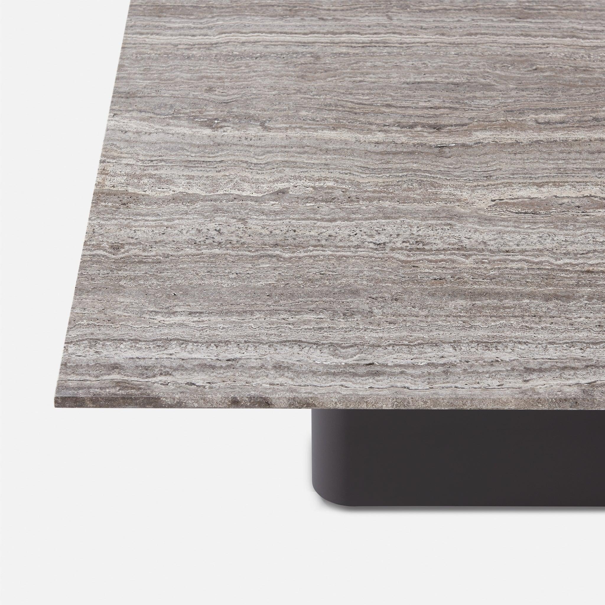 Santorini Outdoor Stone Square Side Table - Image 5