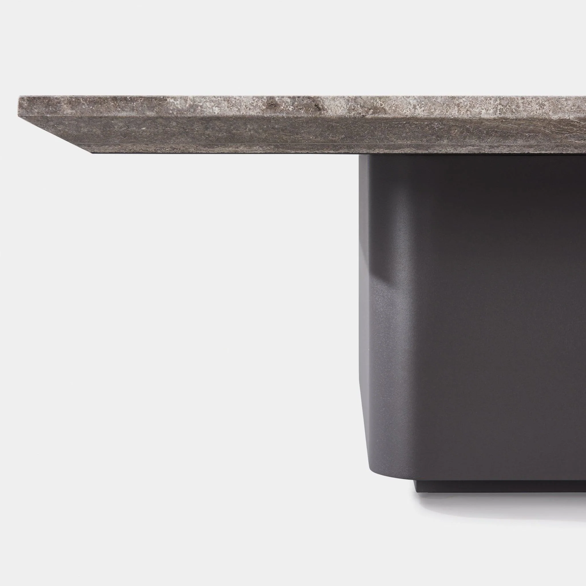 Santorini Outdoor Stone Square Side Table - Image 8