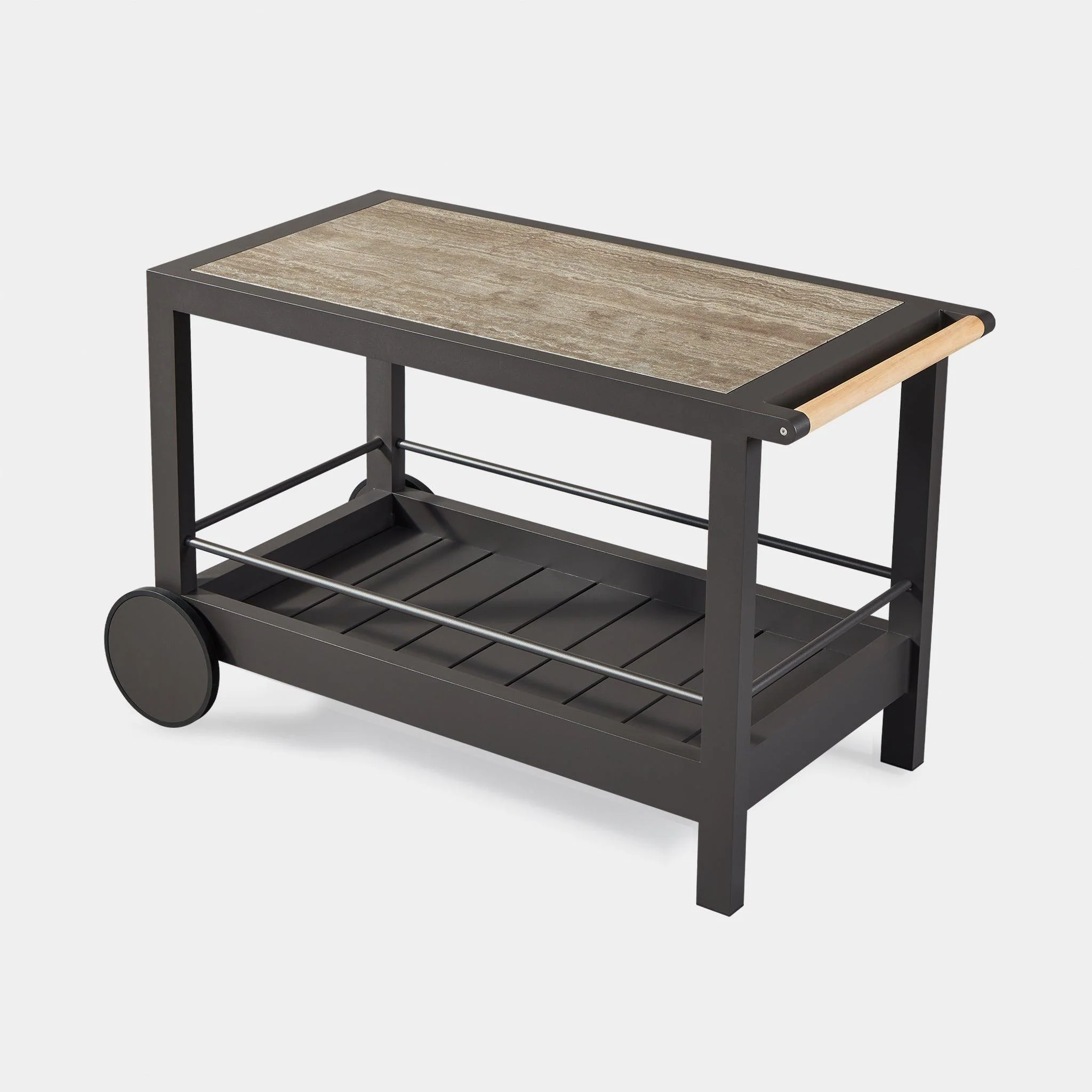 Tavola Stone Bar Cart - Image 5