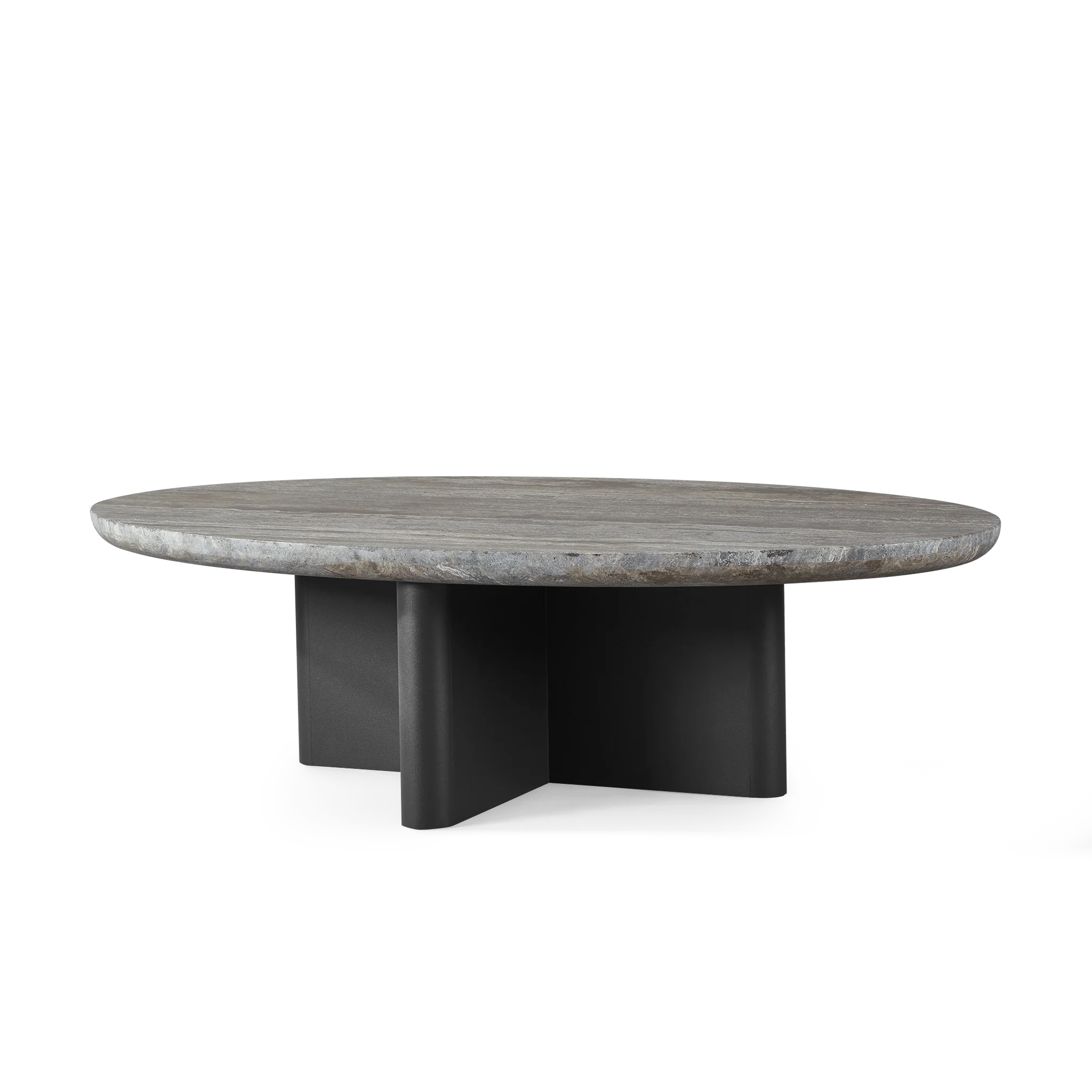 Victoria Oval Stone Coffee Table - Image 2