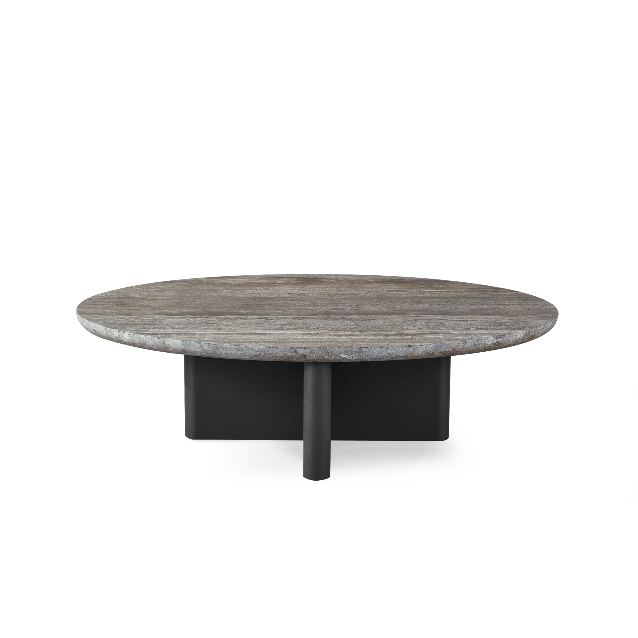 Victoria Oval Stone Coffee Table - Image 3