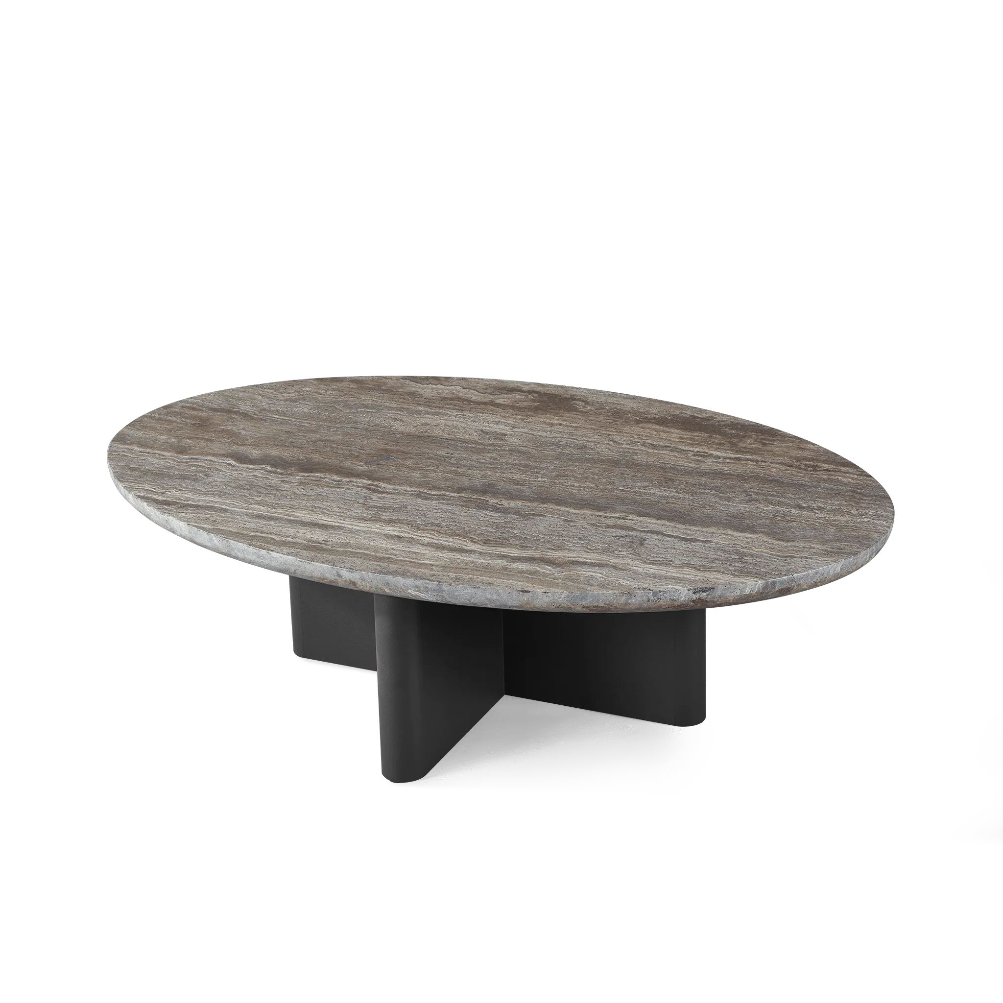 Victoria Oval Stone Coffee Table - Image 4