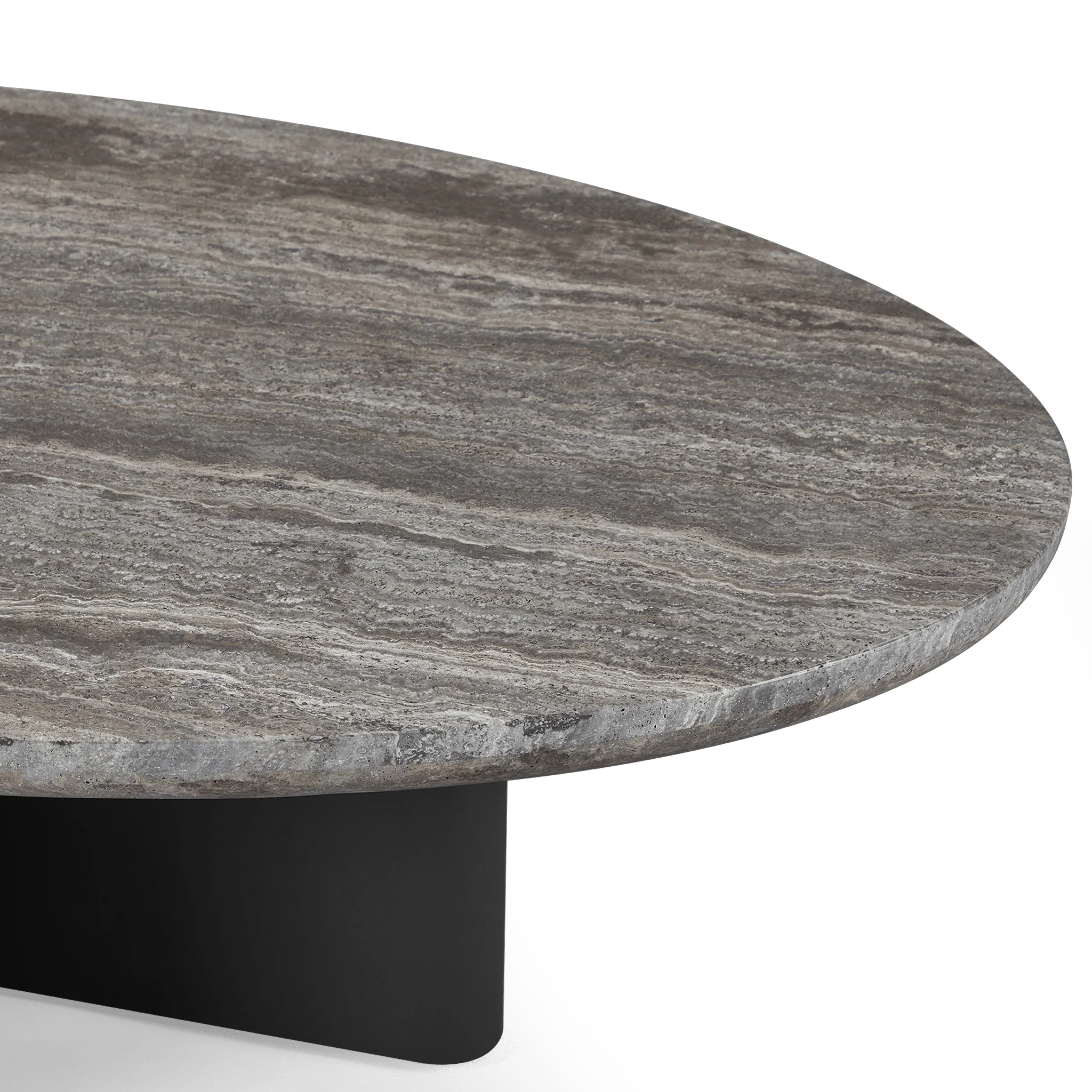 Victoria Oval Stone Coffee Table - Image 5