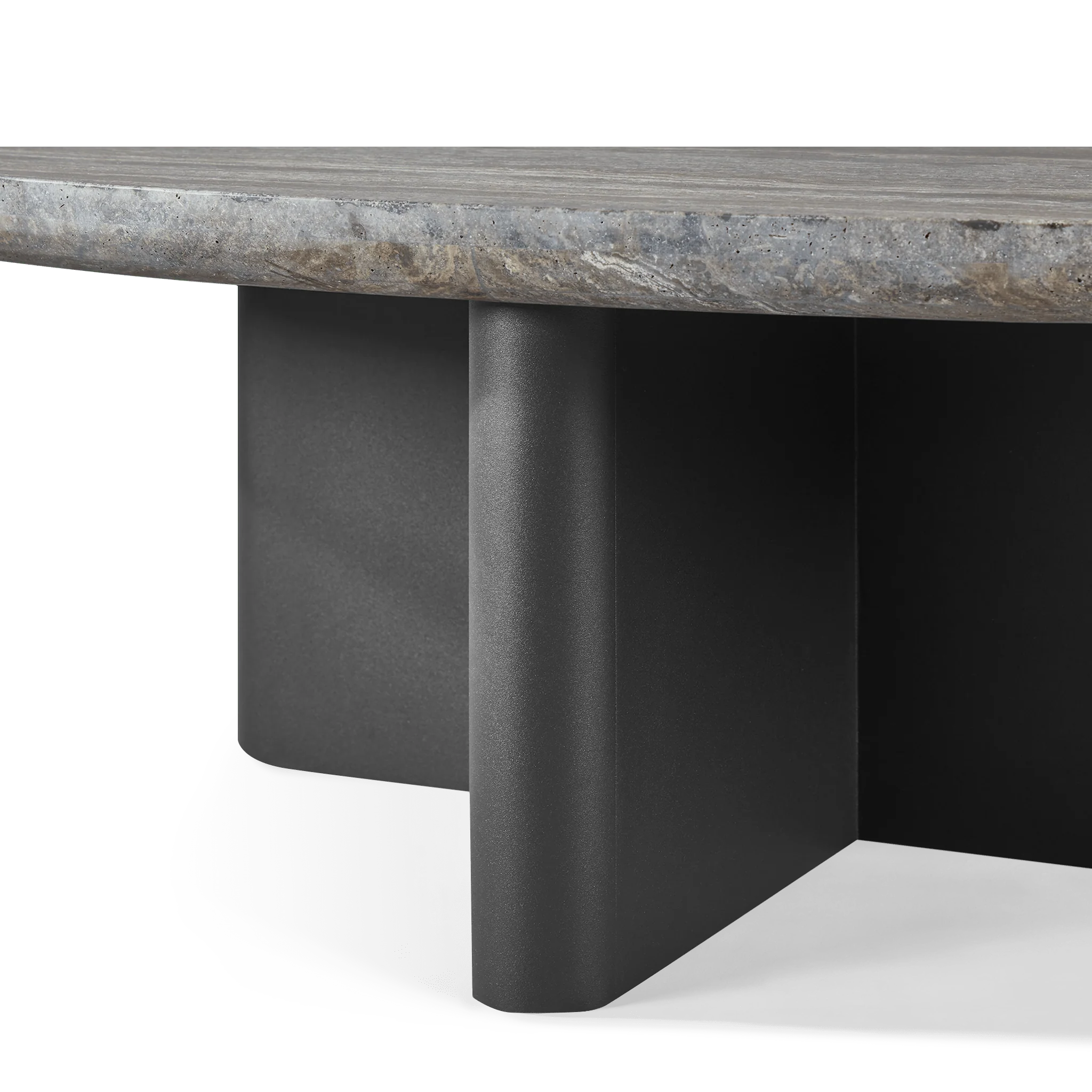 Victoria Oval Stone Coffee Table - Image 6