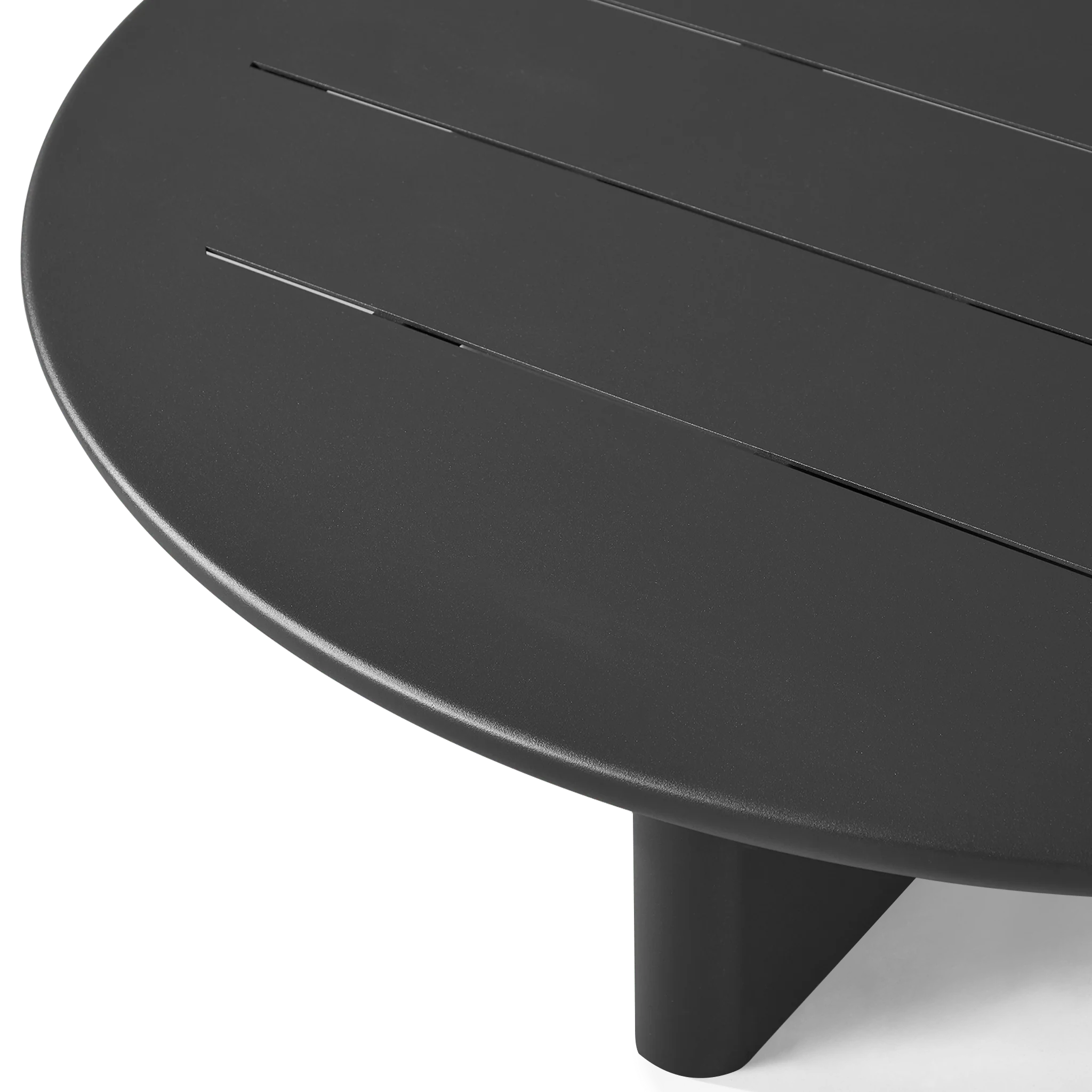 Victoria Round Slatted Coffee Table - Image 5