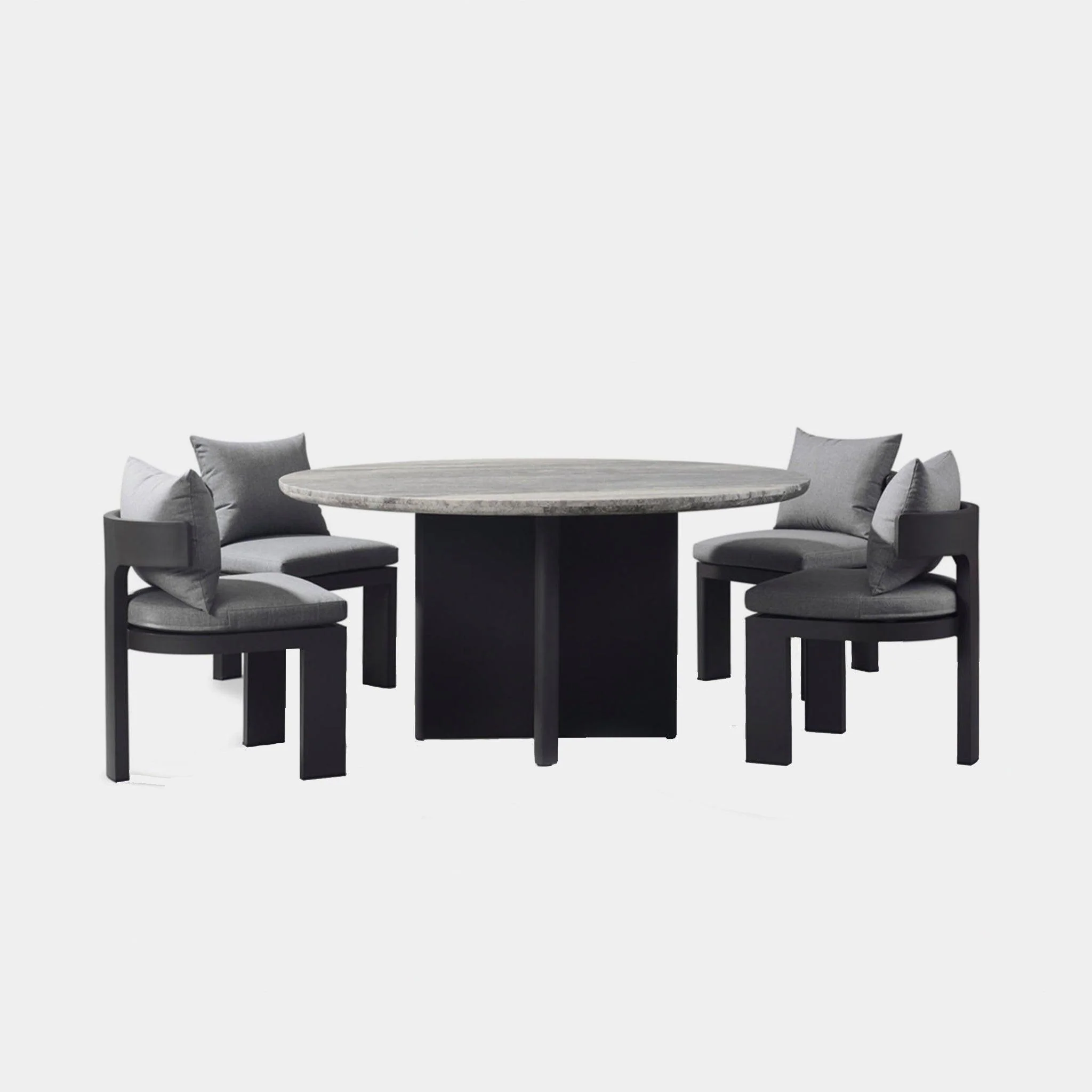 Victoria Stone Round Dining Table 60" - Image 7