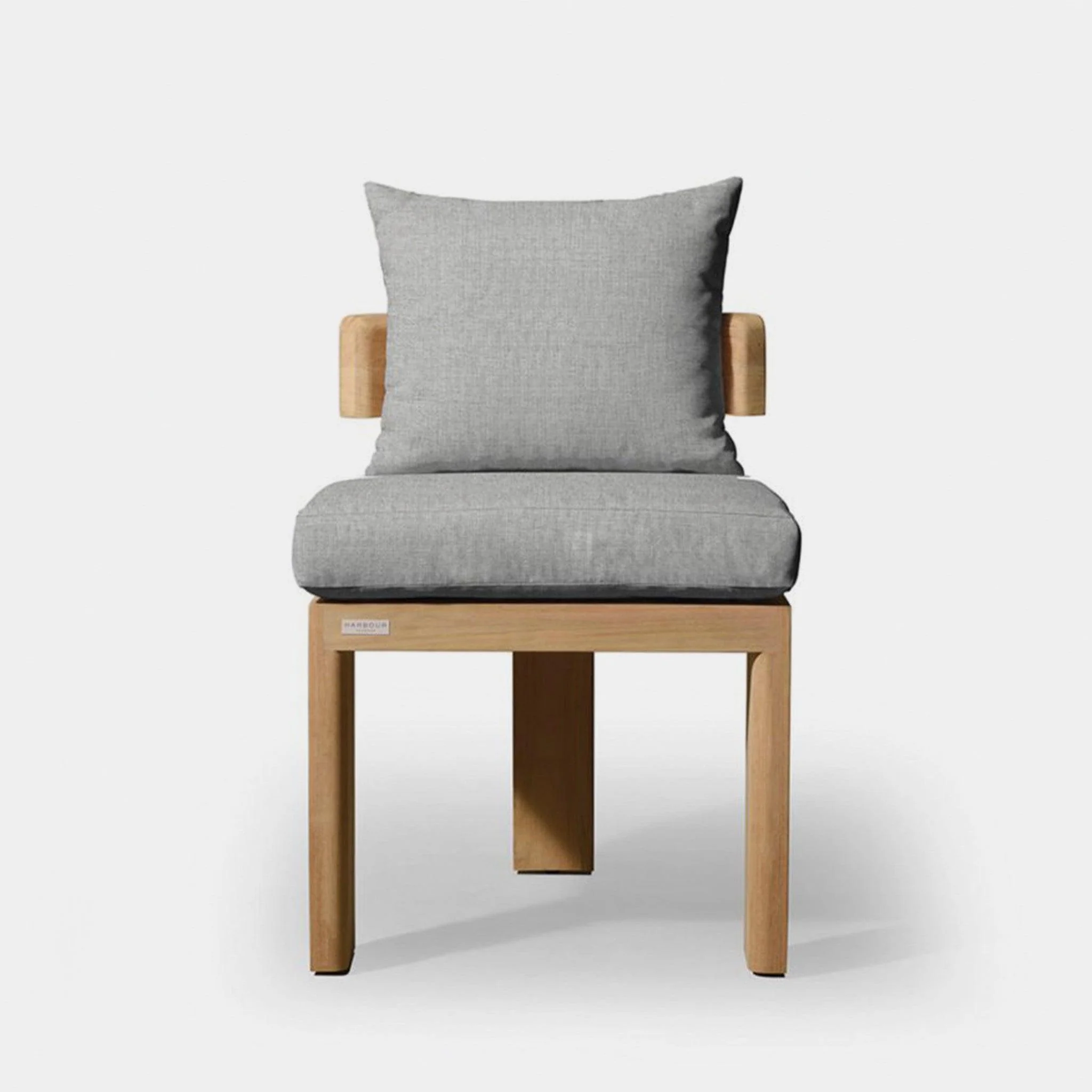 Victoria Teak Armless Dining Chair - Image 3