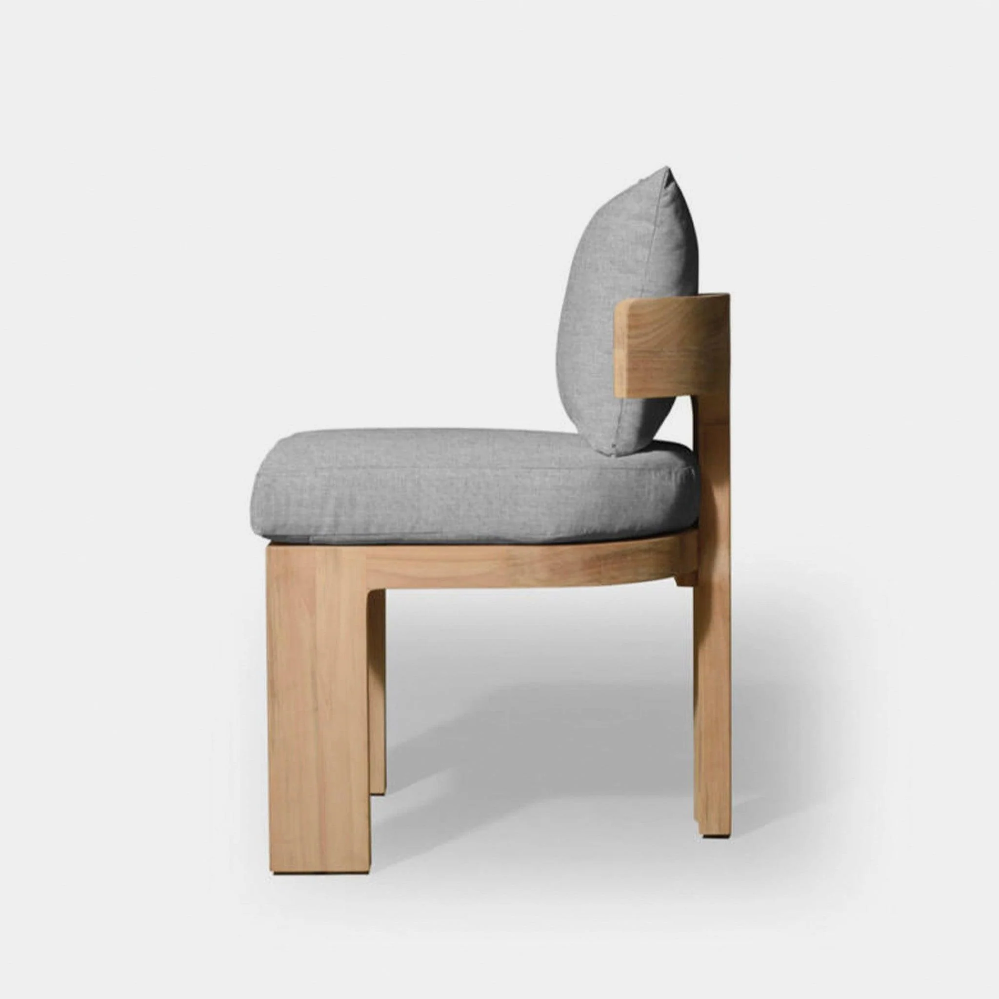 Victoria Teak Armless Dining Chair - Image 4