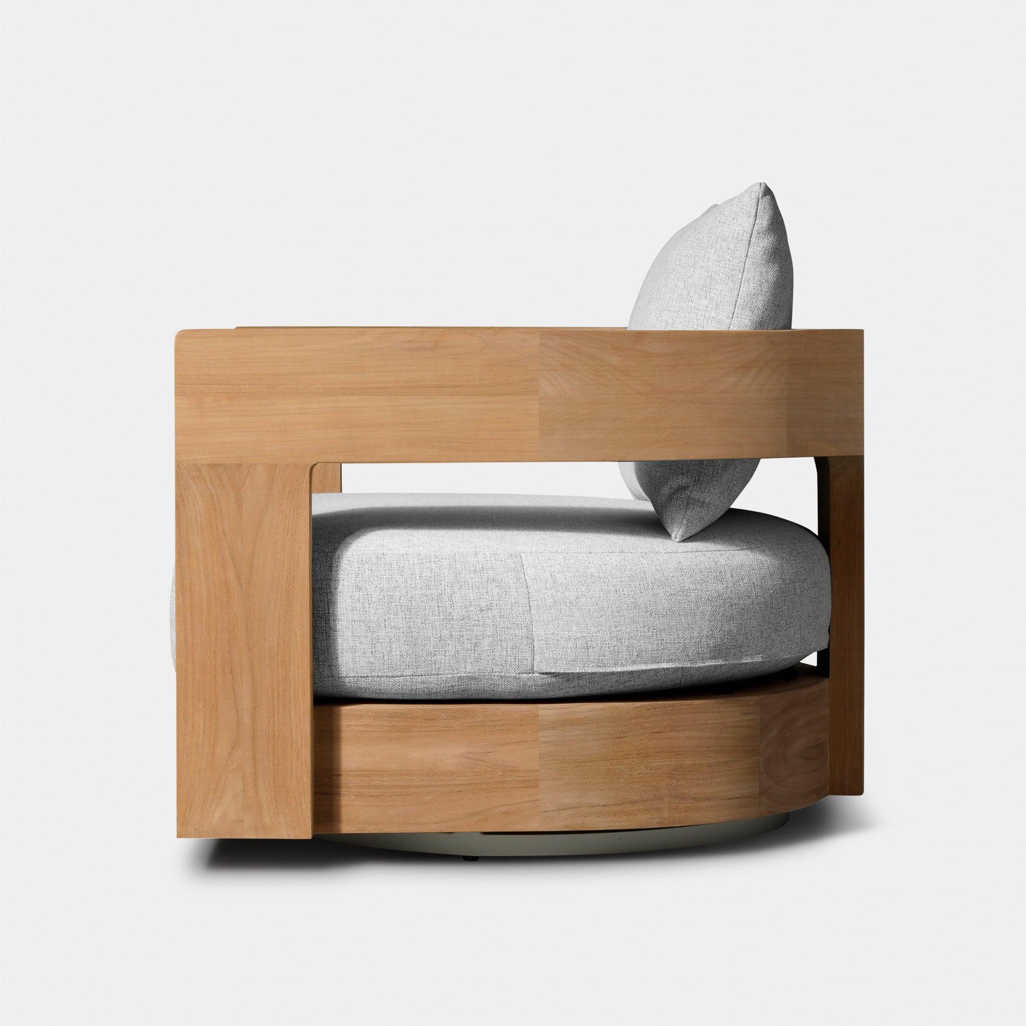 Victoria Teak Swivel Lounge Chair - Image 4